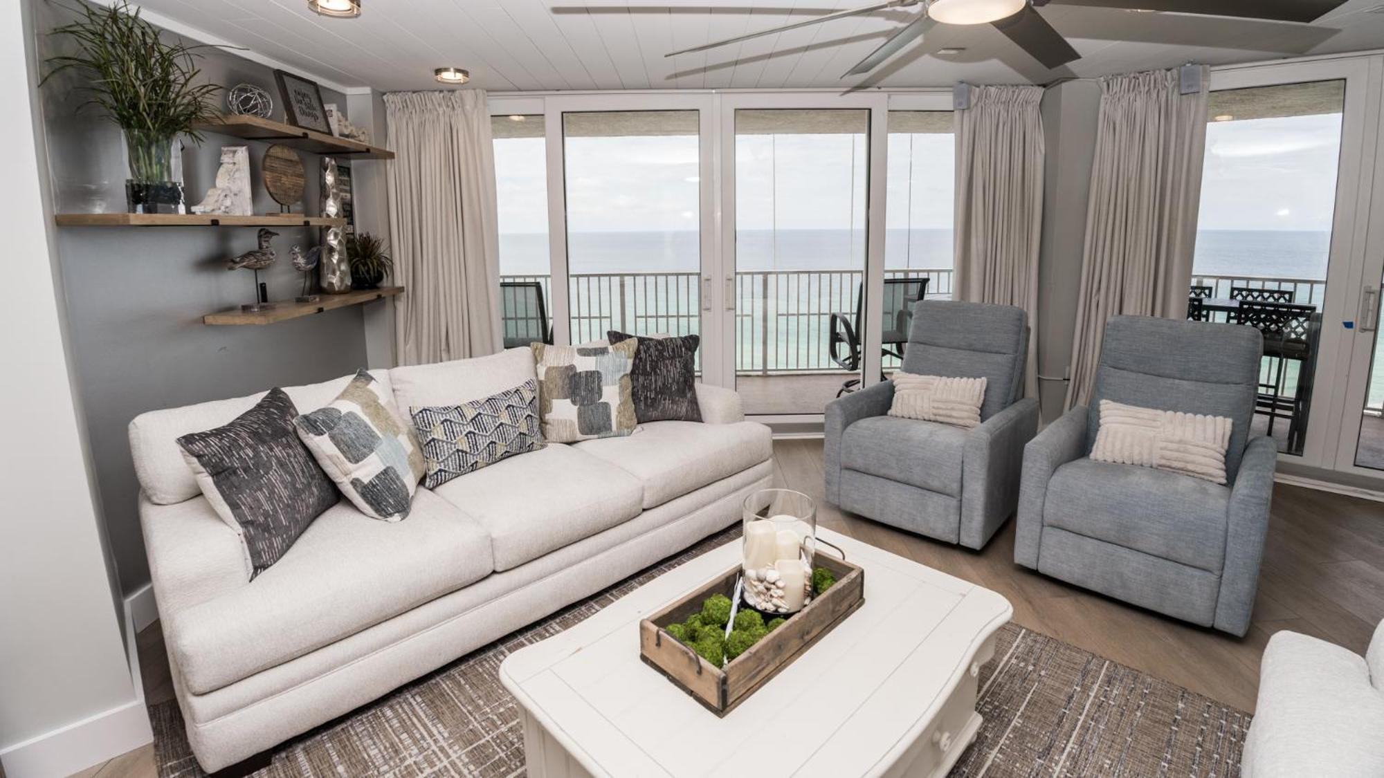New Rental - 3Br 3Ba Corner Beachfront - 2024 Remodel - 3 Pools, Tiki Hut, Gym, Tennis 파나마 시티 외부 사진