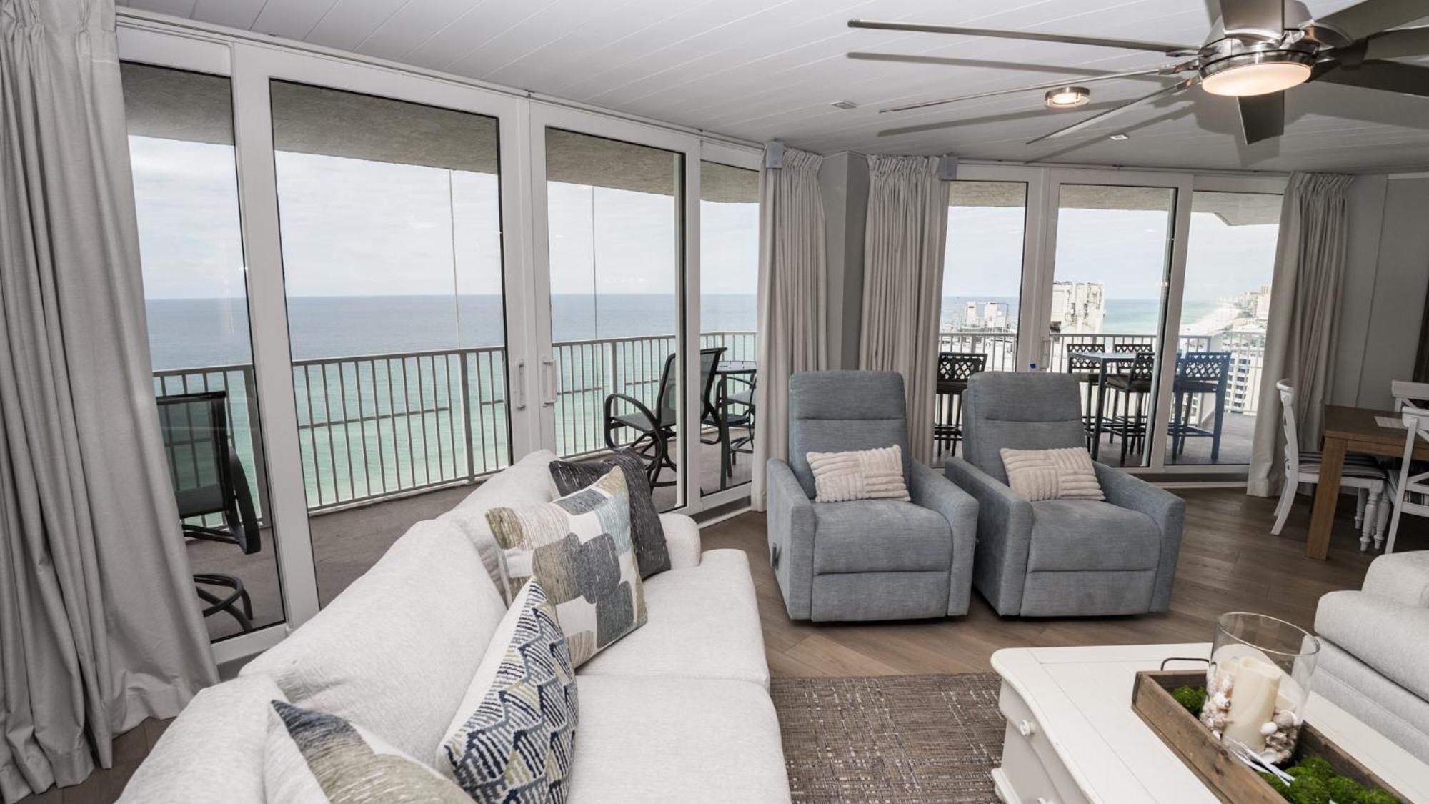 New Rental - 3Br 3Ba Corner Beachfront - 2024 Remodel - 3 Pools, Tiki Hut, Gym, Tennis 파나마 시티 외부 사진